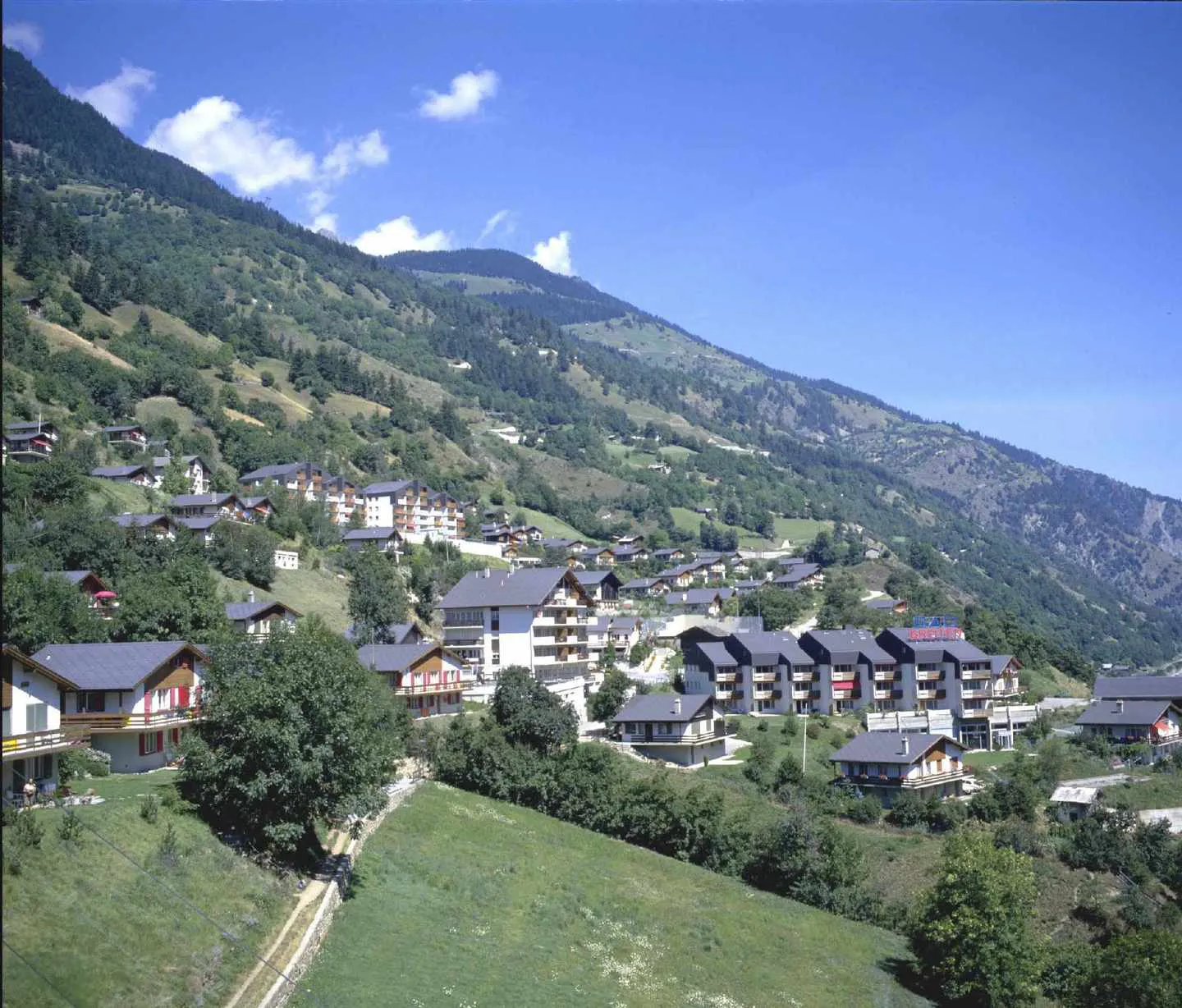View of Breiten above Mörel